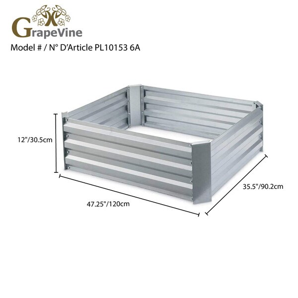 Galvanized Steel Raised Garden Bed